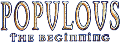 Populous The Beginning logo for Playstation